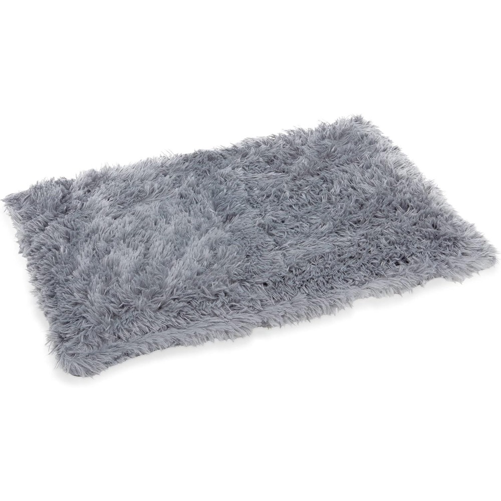 Coleman Self Warming Cat Mat Pet 20x30 Gray Plush Thermal Bed with Teaser Toy